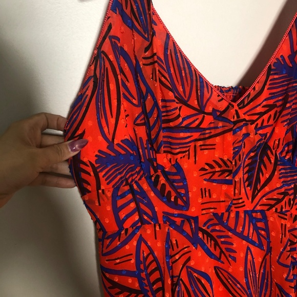 Alexis x Target Orange floral asymmetrical dress size M - Picture 5 of 11